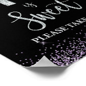 16 ist süß Bitte nehmen Sie eine Leckerei Geburtst Poster (Ecke)