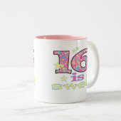 16 ist süß zweifarbige tasse (VorderseiteRechts)