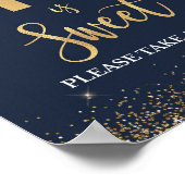 16 ist Sweet Bitte nehmen Sie eine Leckerei Navy & Poster (Ecke)