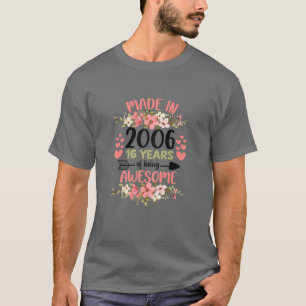 16 Jahre alt 16. Geburtstag Geboren im Jahr 2006 F T-Shirt