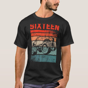 16 Jahre alt 16. Geburtstag Monster Truck Boys Gir T-Shirt