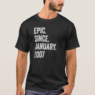 16 Jahre alt Epic Seit Januar 2007 16. Geburtstag T-Shirt