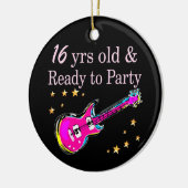 16 JAHRE ALT UND BEREIT NACH PARTY KERAMIK ORNAMENT (Links)