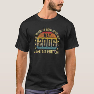 16 Jahre alt Vintag Mai 2006 Limited Edition 16. T-Shirt