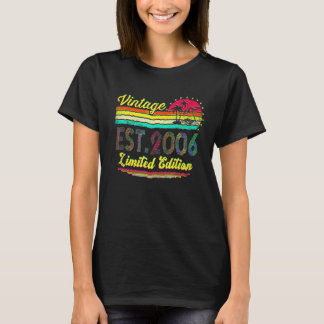 16 Jahre alt Vintage 2006 16. Geburtstag 6 T-Shirt