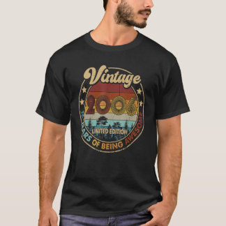16 Jahre alt Vintage 2006 16. Geburtstag T-Shirt