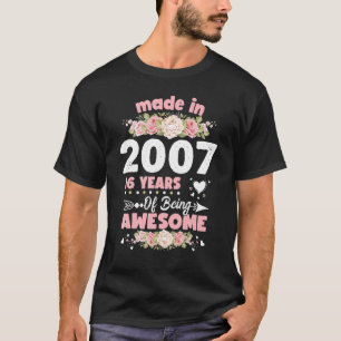 16 Jahre Alte Geschenke 16. Geburtstag Geboren im T-Shirt