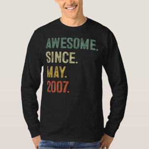 16 Jahre alte Geschenke Phantastisch seit Mai 2007 T-Shirt