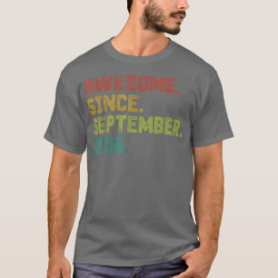 16 Jahre Alte Geschenke Phantastisch seit Septembe T-Shirt