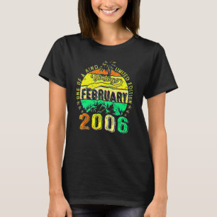 16 Jahre alte Vintage 2006 16. Geburtstag T-Shirt