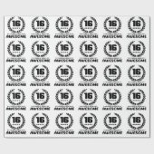 16 Jahre des Seins fantastisch Geschenkpapier (Flach)