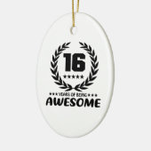 16 Jahre des Seins fantastisch Keramik Ornament (Links)