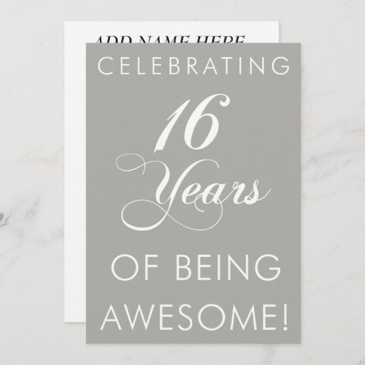 16 Jahre Phantastisch einladen Einladung (Vorne/Hinten)