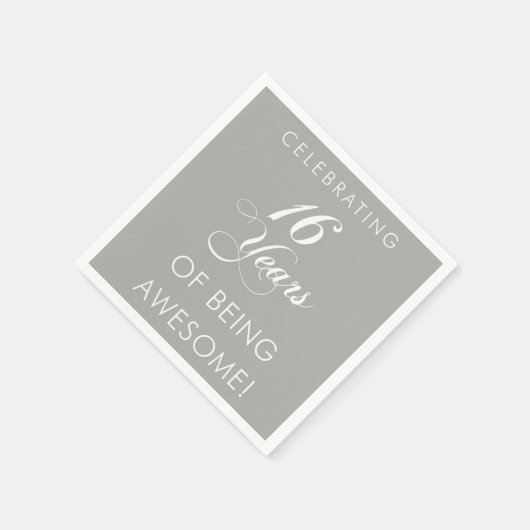 16 Jahre Phantastisches Party Serviette (Ecke)