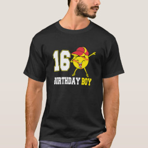 16-jähriges Dabbing Softball 16. Geburtstag Junge  T-Shirt