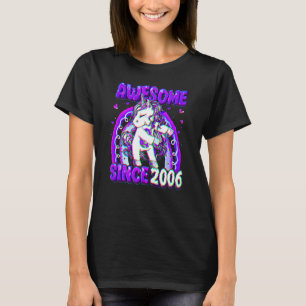 16-jähriges Einhorn Flossing 16. Geburtstag Mädche T-Shirt