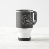 16. Jubiläum Geschenk Chalk Herzen Reisebecher (VorderseiteRechts)