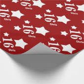 16. Jugendlich Geburtstag oder irgendwelche Jahr Geschenkpapier (Ecke)