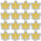 16 kanadischer Ahornleaf Jahrestag 150 Jahre Aufkleber (Vorderseite)