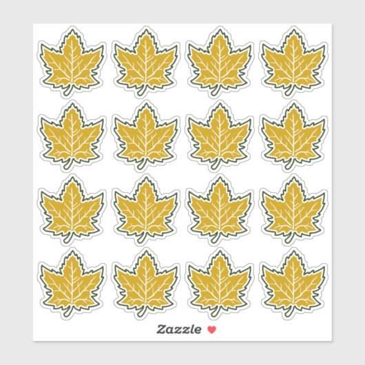 16 kanadischer Ahornleaf Jahrestag 150 Jahre Aufkleber (Blatt)