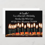 16 Kerzen Geburtstagskarte Einladung (Vorne/Hinten)