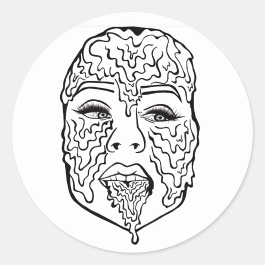 16 Kerzen Runder Aufkleber (Vorderseite)