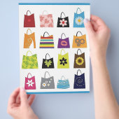 16 kostenlose Vector Shopping Bags Flyer (Hand)