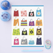 16 kostenlose Vector Shopping Bags Flyer (Einzeln)