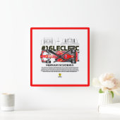 16 leclerc quadratische wanduhr (Zuhause)