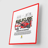 16 leclerc quadratische wanduhr (Winkel)