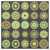 16 Mandalas Stoff (Nahaufnahme)