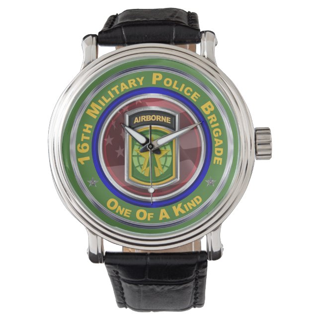 16. Militärpolizei Brigade Keepake Armbanduhr (Vorderseite)