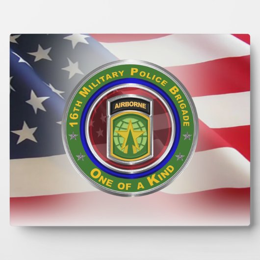 16. Militärpolizei (IM FLUGZEUG) Fotoplatte (Vorderseite)