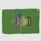 16. Militärpolizei (IM FLUGZEUG) Golfhandtuch (Horizontal)