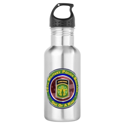 16. Militärpolizeibrigade   Edelstahlflasche (Vorderseite)