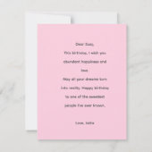 16. MITTEILUNGSKARTE (Rückseite)