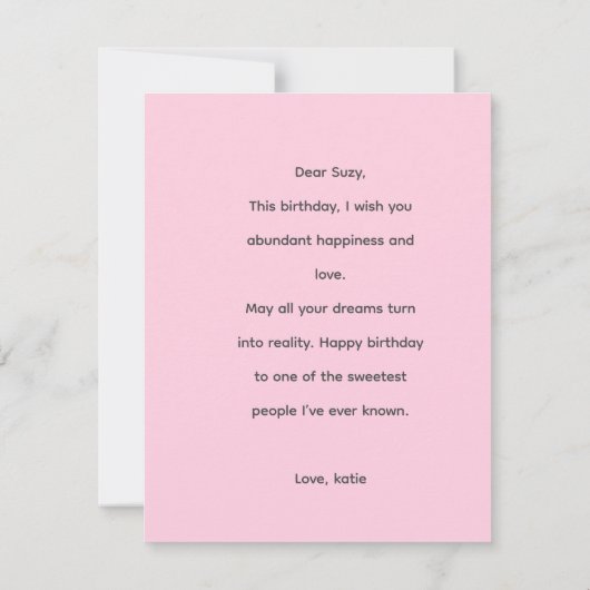 16. MITTEILUNGSKARTE (Rückseite)