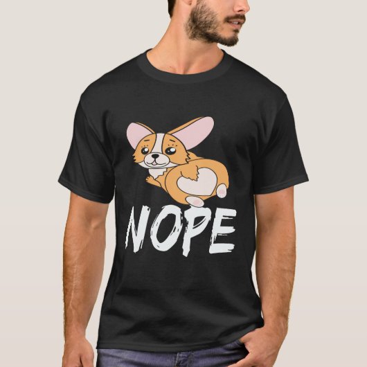 16 Nein - Corgi T-Shirt (Vorderseite)