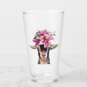 16 oz Glas-Wäscher Lily the Goat Glas (Vorderseite)