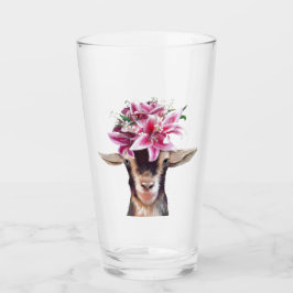 16 oz Glas-Wäscher Lily the Goat Glas