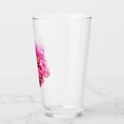 16 oz Glas Wäscher rosa Peony (Links)