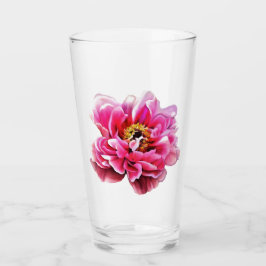 16 oz Glas Wäscher rosa Peony