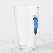 16 oz Glasblauer Schmetterling Glas (Rechts)