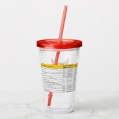 16 Oz JJ Flying Autoinflammatory Awareness Tumbler Acryltrinkbecher (Rückseite)