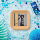 16-Party-Papierserviette schwarz Pappteller (Party)