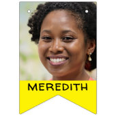 16 Personalisierte Foto und Namen für Klassen oder Wimpelkette (Dritte Fahne)