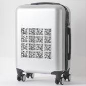 16 Personalisierter QR-Code Aufkleber (Koffer)