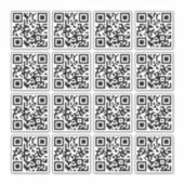 16 Personalisierter QR-Code Aufkleber (Vorderseite)