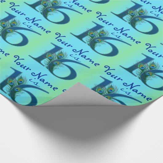 16. Personalisiertes Geschenk der Geschenkpapier (Ecke)