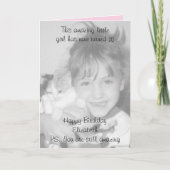 16. phantastischer Name Rosa Geburtstag Foto Karte (Vorderseite)